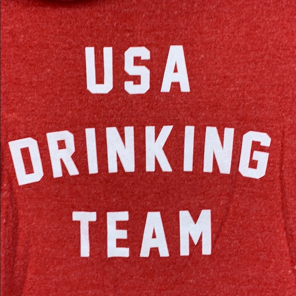 NWT Wildfox USA drinking team baggy beach sweater - Picture 4 of 6
